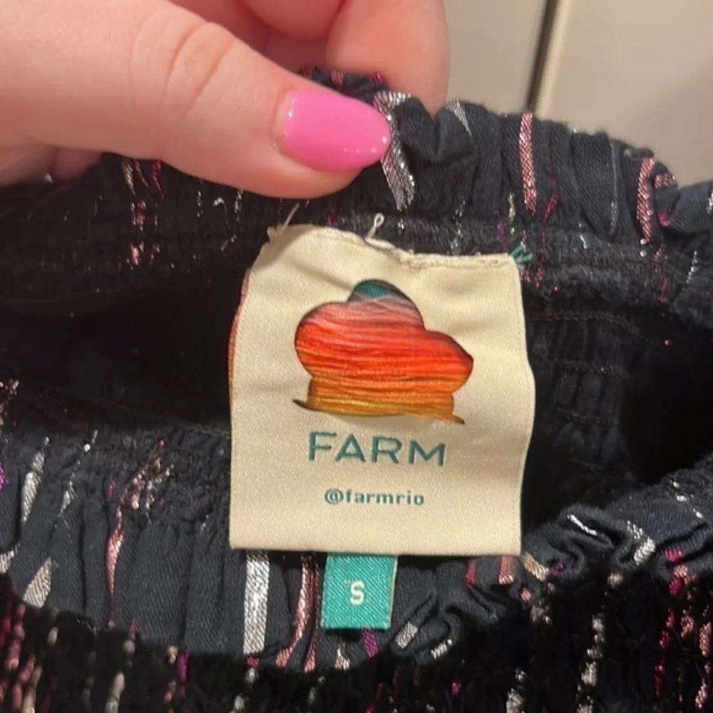 Farm Rio Lurex Stripes Mini Dress - Picture 6 of 6